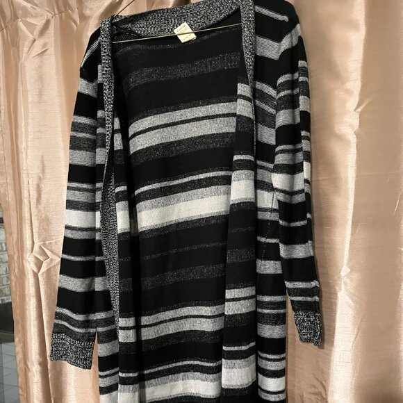 Stripped Cardigan Sweater - Picture 1 of 2